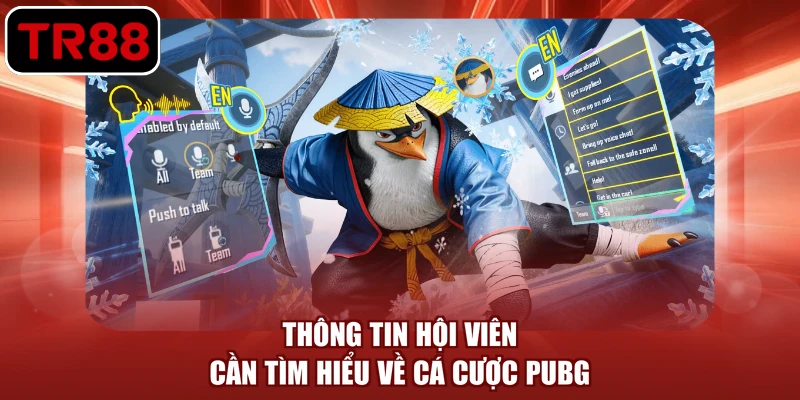 Thông tin hội viên cần tìm hiểu về cá cược PUBG